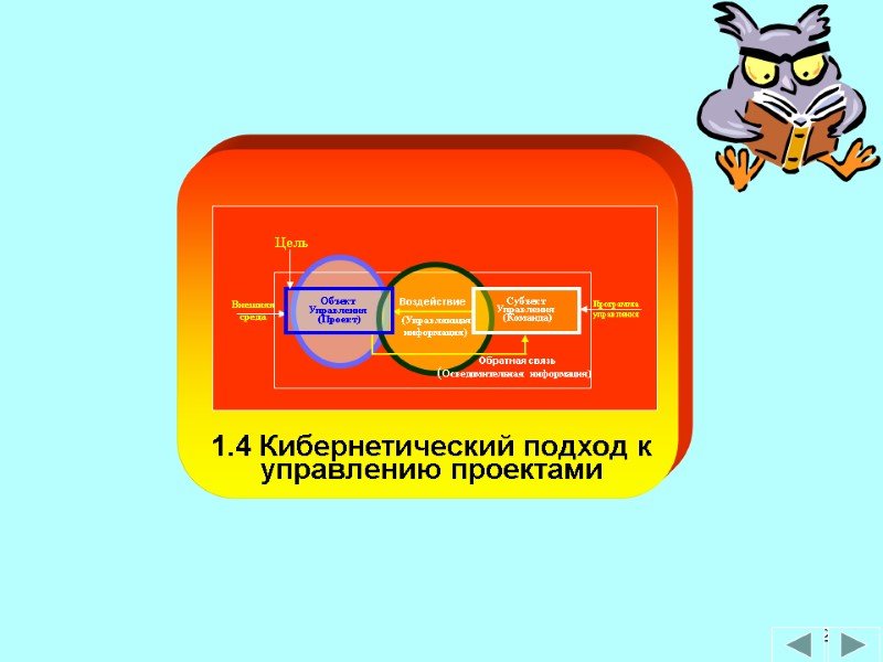 82 1.4 Кибернетический подход к  управлению проектами